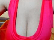 Hot busty Myla_Angel shows her best boobs in the world, shakes, jumps and bounces them! 7/16