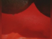 Indian adult model peeing during the softcore porn photoshoot. 16/16