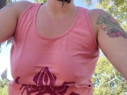 Why am I so popular on my way to work? Bouncing titties, flash