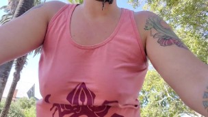 Why am I so popular on my way to work? Bouncing titties, flash