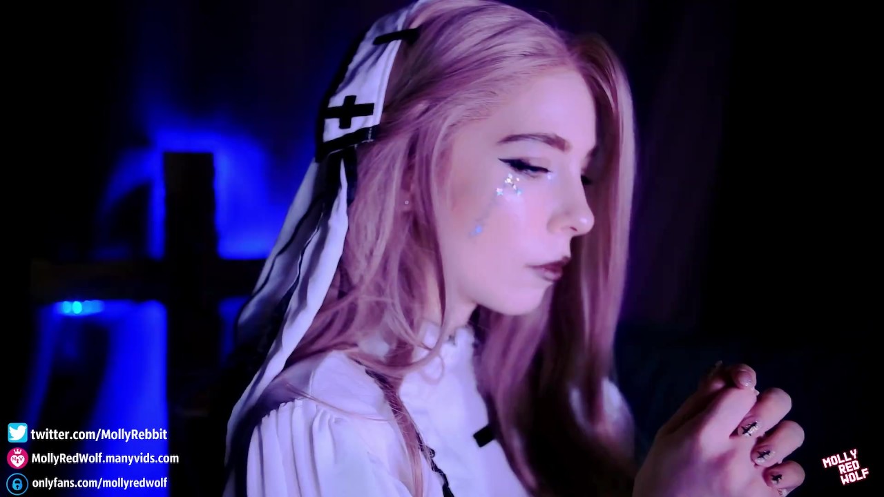 Forbidden desire of a nun. Orgasm and a very wet pussy. - MollyRedWolf (MollyMoonSugar) - Free Sex Video - RedTube