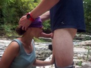 Amateur blowjob in the gorge 10/16