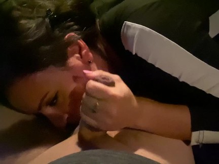 Slutty Amber Storm sucking off a stranger in the car - Part 2