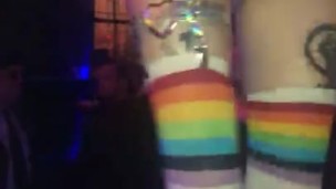 Kawaii girl gogo dancing at Bar Sinister 