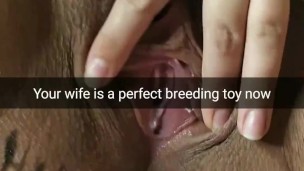 My wife turns into pregnant breeding toy now! [Cuckold. Snapchat]