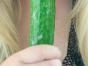 Sloppy Halloween cucumber BJ 