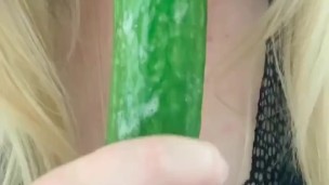 Sloppy Halloween cucumber BJ 