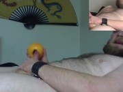 Edging and cumming with my grapefruit gf!