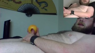 Edging and cumming with my grapefruit gf!