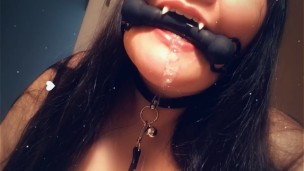 Drooling with my Gag in (Pt. 2) ((Happy Thanksgiving!))