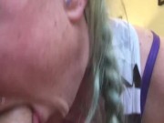 Facefuck Choking on Cock Blow Job 2/16