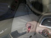 Horny guy, stopping by the road, Jerk off in car in public! - SoloXman 12/16