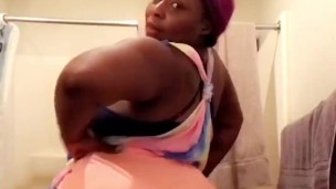 Bathroom strip tease
