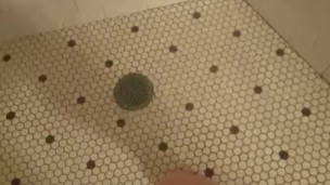 Getting the shower ready for my cute feet 