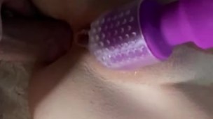 Anal fun with vibrator