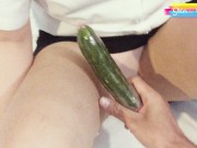(4K) (VlogSex) Cucumbers Squirting On A Huge เธอบอกเอาแตงกวาไปผัด ที่ไหนได้เอาไปยัดหีแทน 10/16