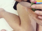(4K) (VlogSex) Cucumbers Squirting On A Huge เธอบอกเอาแตงกวาไปผัด ที่ไหนได้เอาไปยัดหีแทน 9/16