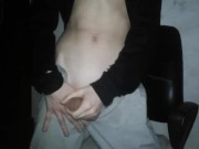 Oiled boy jerking off until shaking and cumming 2/16