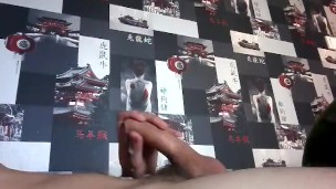 young handsome jerking off a giant dick