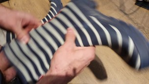 Her rubberboots