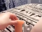 Teen brunette surprises you and plays with herself  2/16