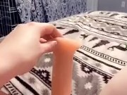 Teen brunette surprises you and plays with herself  3/16