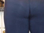 BIG BOOTY Brazilian Babe in See Through Leggings 9/16