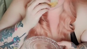 Giantess cooking show! People and peanut butter sandwiches 