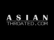 Asian plays with pussy and gets fucked in the face ROUGH 1/16