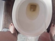 Peeing before fucking stepsister