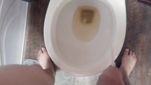 Peeing before fucking stepsister
