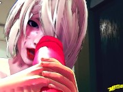 Blonde Handjob 3D HENTAI
