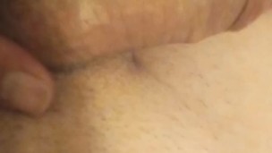 Post-Cumshot POV; Enjoying Flexing My Pre-Op Clit Handsfree (10/13/20; No Audio)