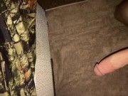 Horny teen jack off in his apartment 