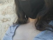 Amateur Flashing Tits on street 14/16