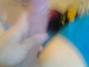 Sexy young solo blast, don't mind mess got horny cleaning 3/16