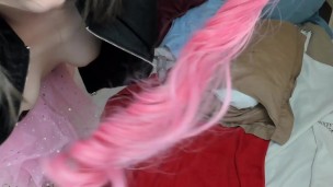 Unicorn girl and anal masturbation party