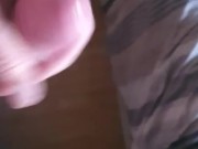 Just jerking off, edging my cum