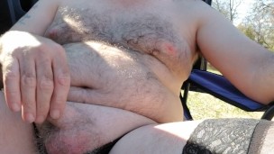 Outside 4 Wheelin and stroking ( cum)