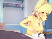 Furry Hentai 3D - Nine tails Foxy & Grey Fox Have Sex in a Room
