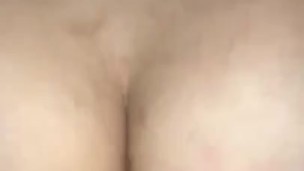 Scotty’s bubble butt all creamed up twerks on husband Brock’s big cock doggy style