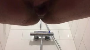 masturubates with two hands, first left then right