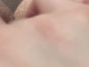 Fingering hairy wet pussy