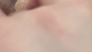 Fingering hairy wet pussy