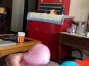 Ebony GF Jaggin Me Off On My Moms Couch While She’s In Her Bedroom 14/16