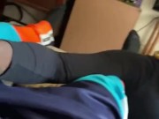 Ebony GF Jaggin Me Off On My Moms Couch While She’s In Her Bedroom 16/16