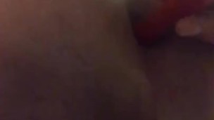 Slut Plays with Ass till He Pees