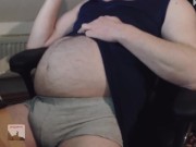 man pregnant and bellymovements