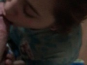 Cheating Native teen sucks daddy while her man is Out shopping for her  10/16