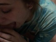 Cheating Native teen sucks daddy while her man is Out shopping for her  3/16